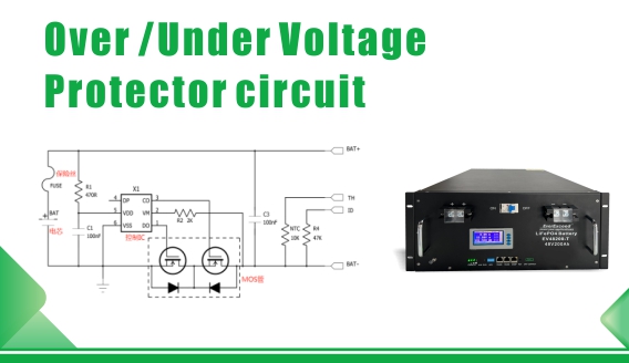 Principe de protection contre les surtensions et les sous-tensions de la batterie au lithium