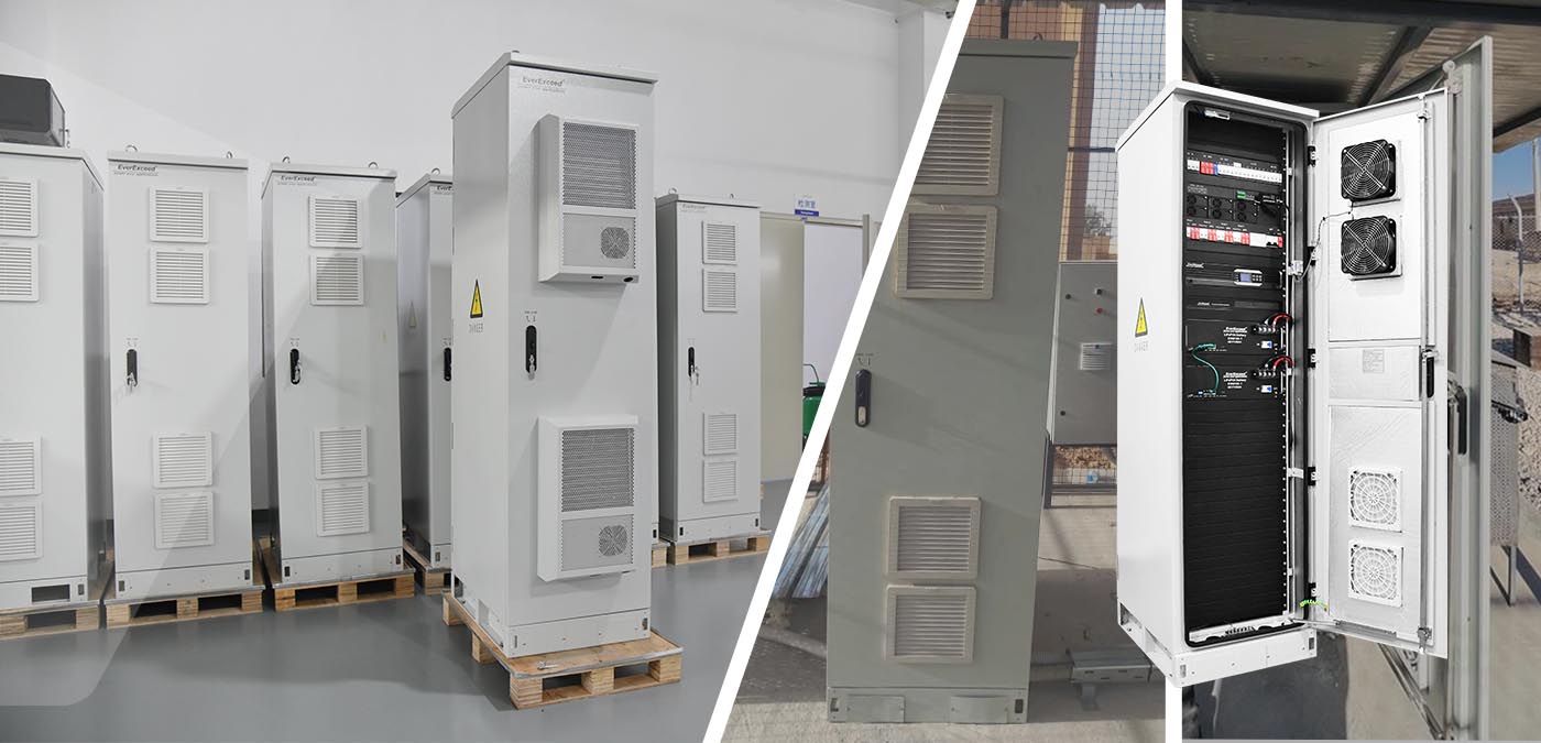 Système de redresseur de télécommunications série ESB 48V200A installé pour un projet de station de base de télécommunications