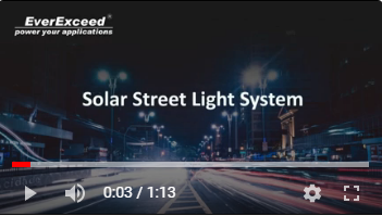 Système d'éclairage public solaire EverExceed EVSTL LED