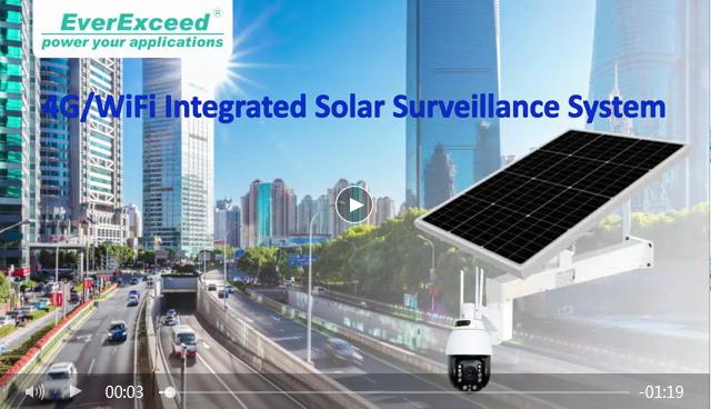  EverExceed  4G système de surveillance solaire intégré wifi