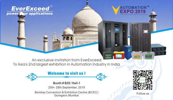 bienvenue pour visiter everexceed à Automation Expo India 2019