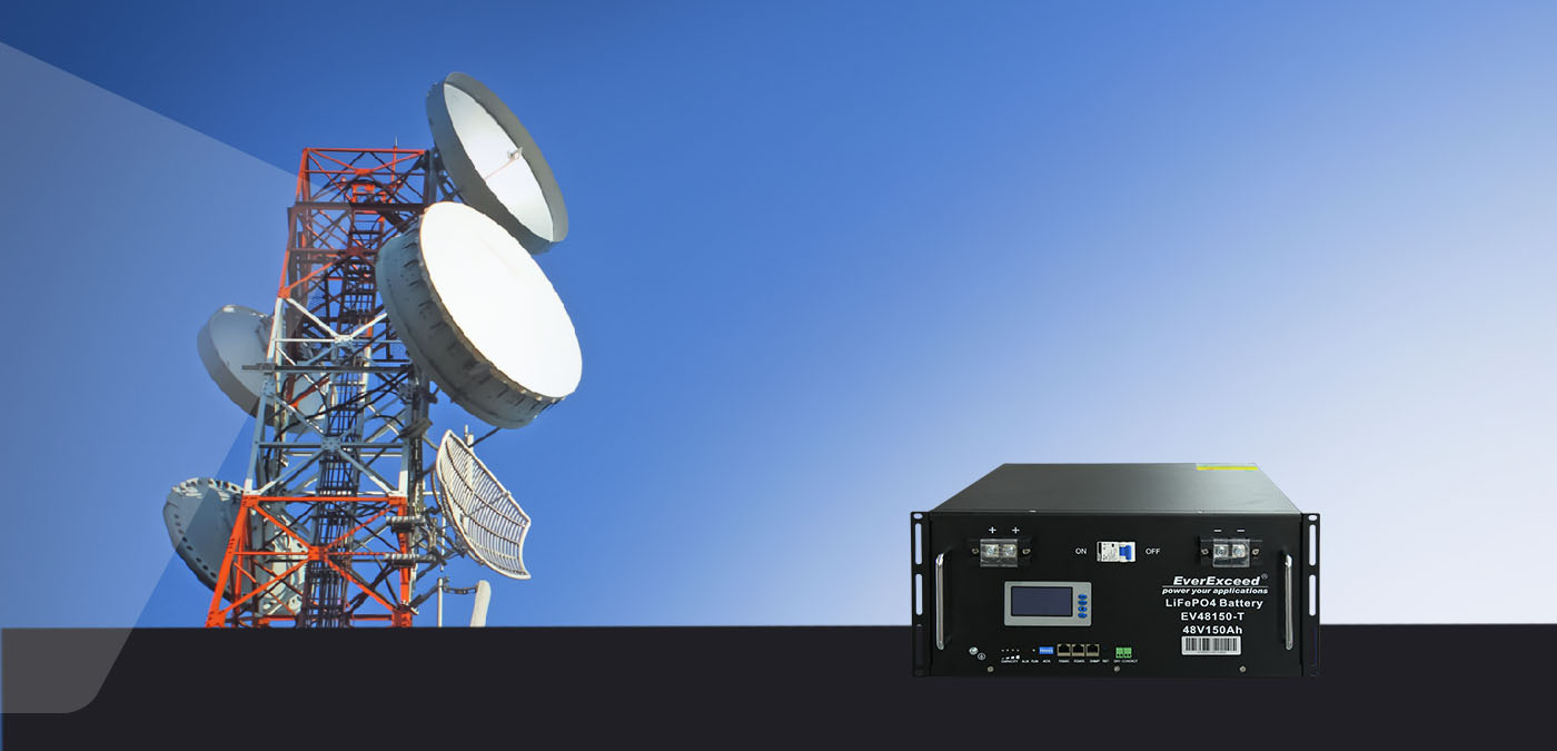 Batteries LiFePO4 48 V 150 Ah pour télécommunications