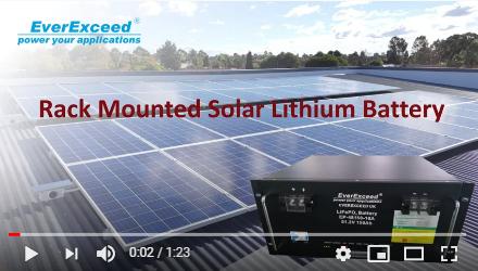  EverExceed batterie au lithium solaire montée en rack
