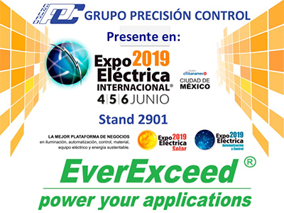 bienvenue pour visiter everexceed à mexico international electric expo -2019