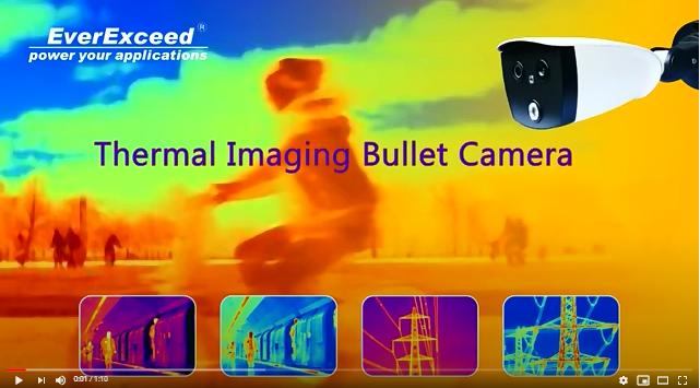  EverExceed caméra bullet à imagerie thermique pour empêcher la propagation de COVID - 19 